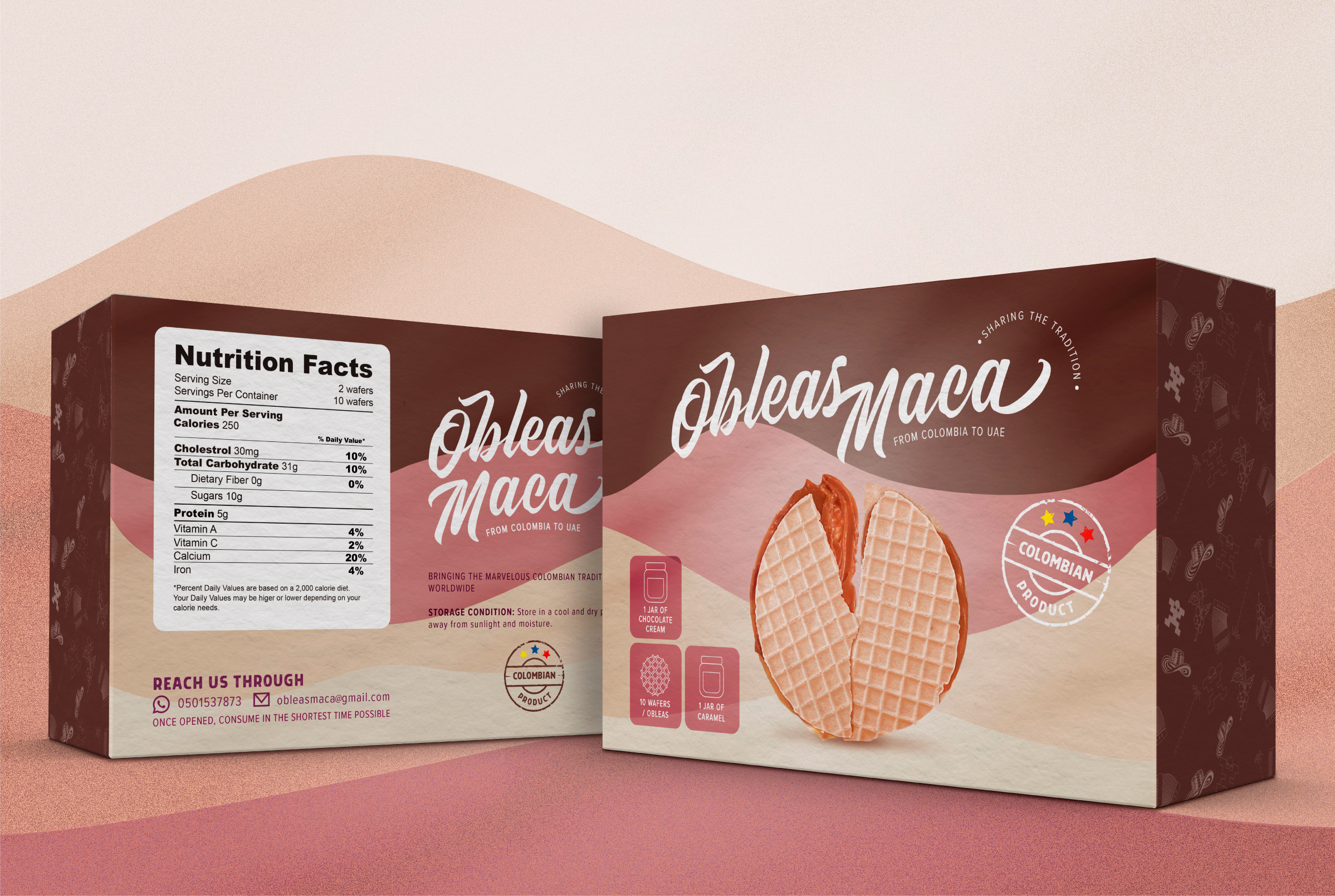 OBLEAS MACA BRANDING AND PACKAGING by Vanessa Garzón Rodríguez on Dribbble