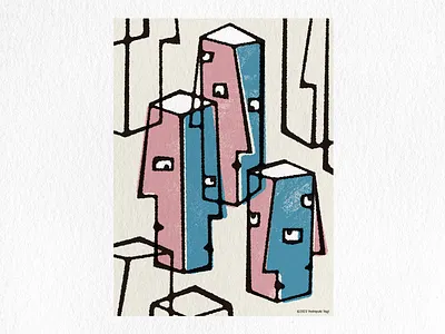 Distrust graphic design illustration