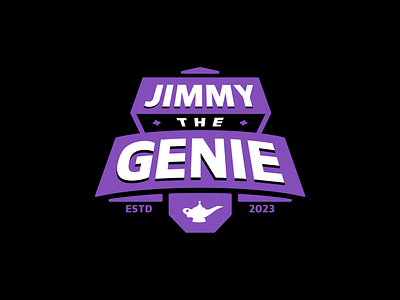 Jimmu the Genie agency branding character design fight font genie graphic design icon icon set illustration lamp lap letters logo mascot mmf typo vector wish