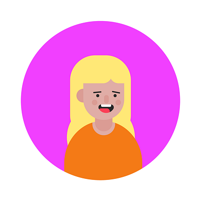 Flat illlustration of a woman and adobe photoshop