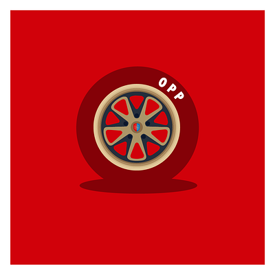 Wheel Set automotive flat graphic design illustration iykyk wheels