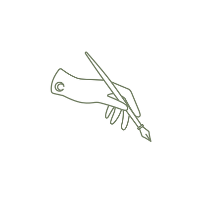 Vector art of a hand with the pen tool and adobe photoshop