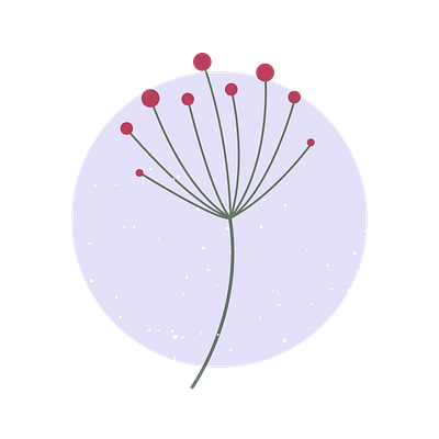 Flat vector illustration of a flower and adobe photoshop