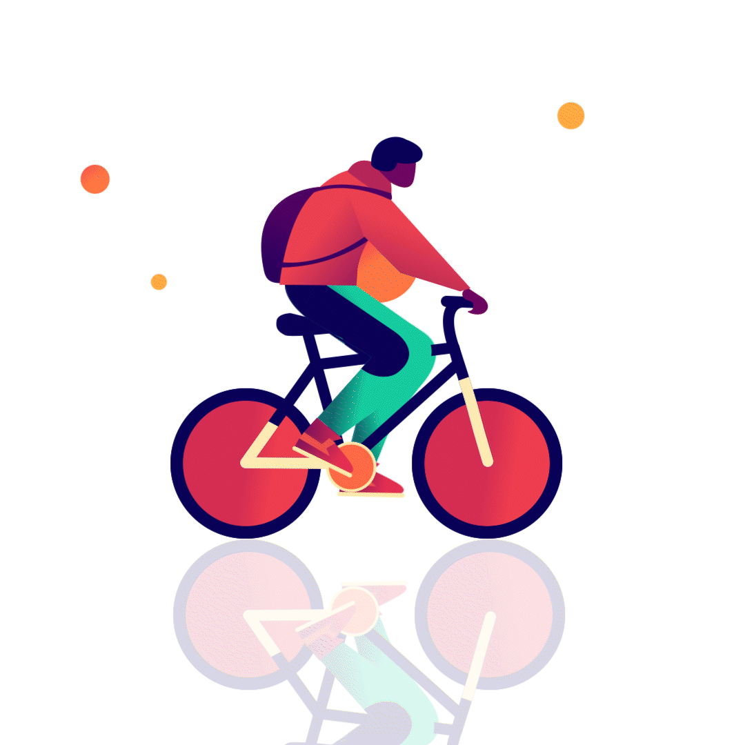 Bike Cycle animation motion design