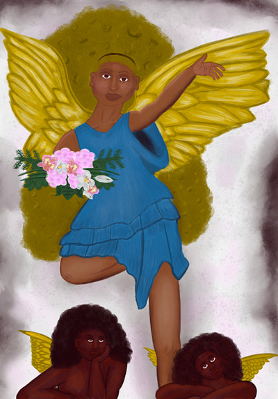 BLACK ANGELS digital art digital illustration illustration procreate procreate app