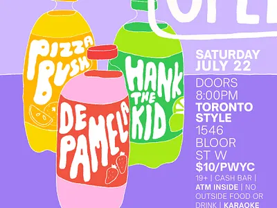 Soda Pop hand drawn hand lettering illustration lettering poster poster design soda pop type typography