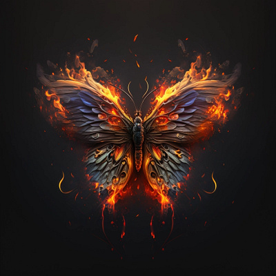 Butterflame {midjourney} ai artist