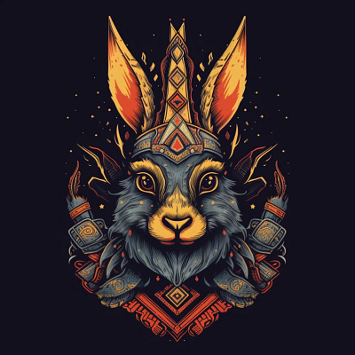 Rabbit King {midjourney} ai artist