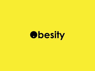 Obesity Logo adobe design graphic design logo typography vector wordmark