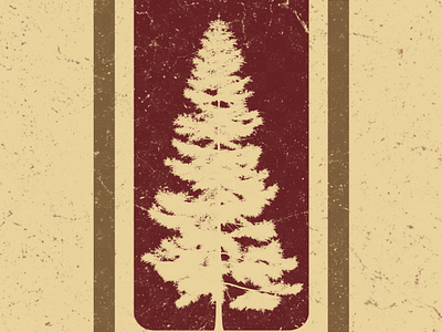Forest Tree branding graphic design illustration poster design retrodeaign typography vector