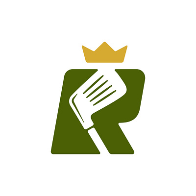 Royal Golf Logo crown elegant golf king letter r modern premium royal sport