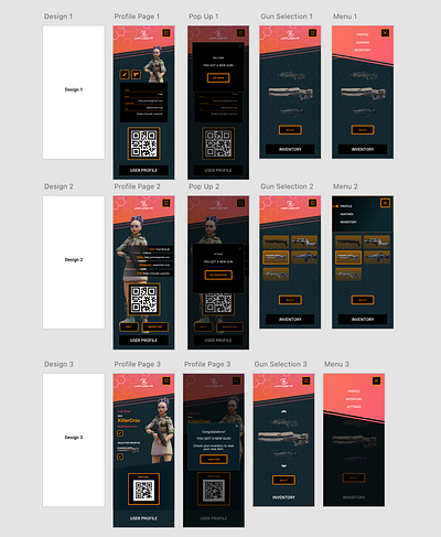 Limitless VR - Mobile App - Design Options app design figma graphic design mobile design ui ux