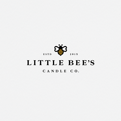 Little Bee's Candle Co bee branding business card design candles cards design graphic design icon identity illustration logo packaging signage typography