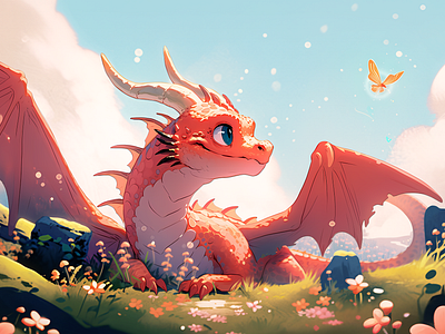 The Sunshine Dragon design fantasy art graphic design illustration product design