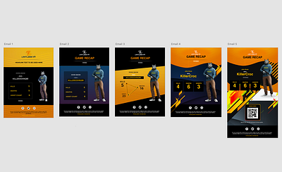 Limitless VR - Game Recap Email - Design Options branding email design graphic design ui ux
