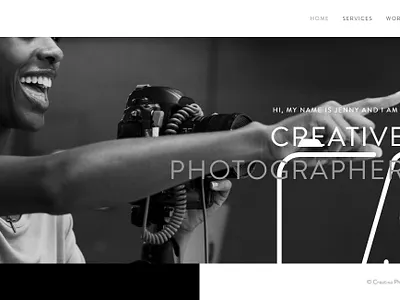 Creativa Photography WordPress Theme design photography photography theme themes ui ux web design wordpress themes