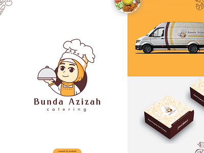 bunda azizah logo animation brand catering food illustration illustrator logo logodaily logodesigner logodesigns logoground logoinspirations logomaker logopedia logoroom logos logotype packaging sidoarjo vectorart