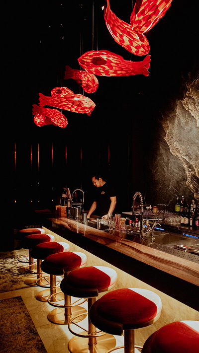 Interior Design of a Luxurious Asian Bar asian bar cocktail exclusive interior interiordesign intimate luxury mongolia vip