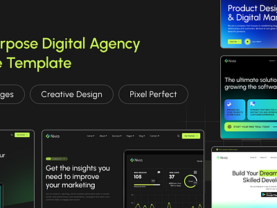 Nivia - Multipurpose Digital Agency Template startup