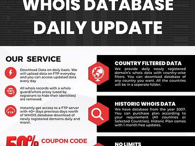 Flyer - Whois Database branding graphic design