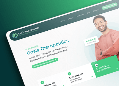 Oasis Therapeutics - Medical Web Project design hospital medical ui userinterface ux web webdesign
