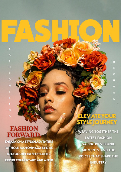 Fashion magazine flyer fashion graphic design