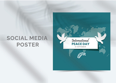 Social Media Poster advertising banner design event poster graphic design illustration international peace day marketing peace peace day poster social media social media poster world day
