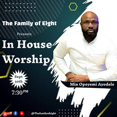 In house worship graphic design
