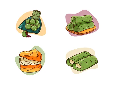 Indonesian Food creative display food graphic design illustration indonesia traditional vector