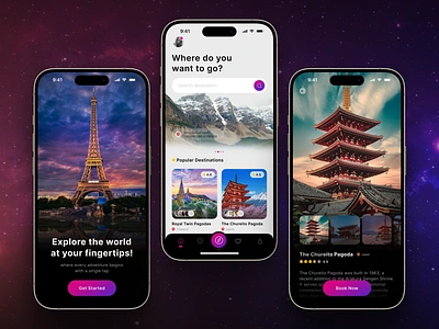 Travel app concept ✈️ app app design booking design interface ios mobile mobile app mobile app design product design tourism travel agency travel app travel service traveling trip ui ui visual design ux vacation