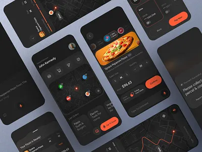 GrocerEase App UI branding delivery design flat mini minimal trend ui ux