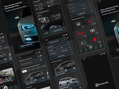 Dreamride - Car Showroom Mobile Apps car car showroom design exploration mobile apps ui