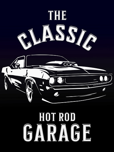 The Classic Car car design graphic design logo t shirt