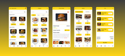 Food Delivery App UI Design app ui appapplication best food ui design figma ui foodapp fooddeliveryapp