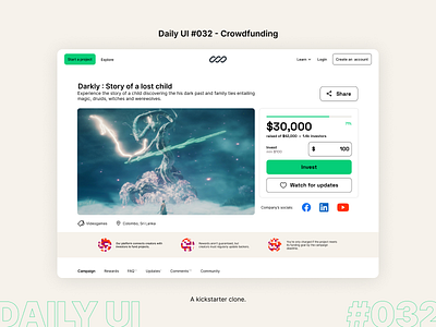 Daily UI #032 - Crowdfunding 032 daily ui design figma ui ux