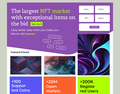NFT MARKET PLACE app branding design graphic design illustration logo mobile app nft market place ui uiu ux website