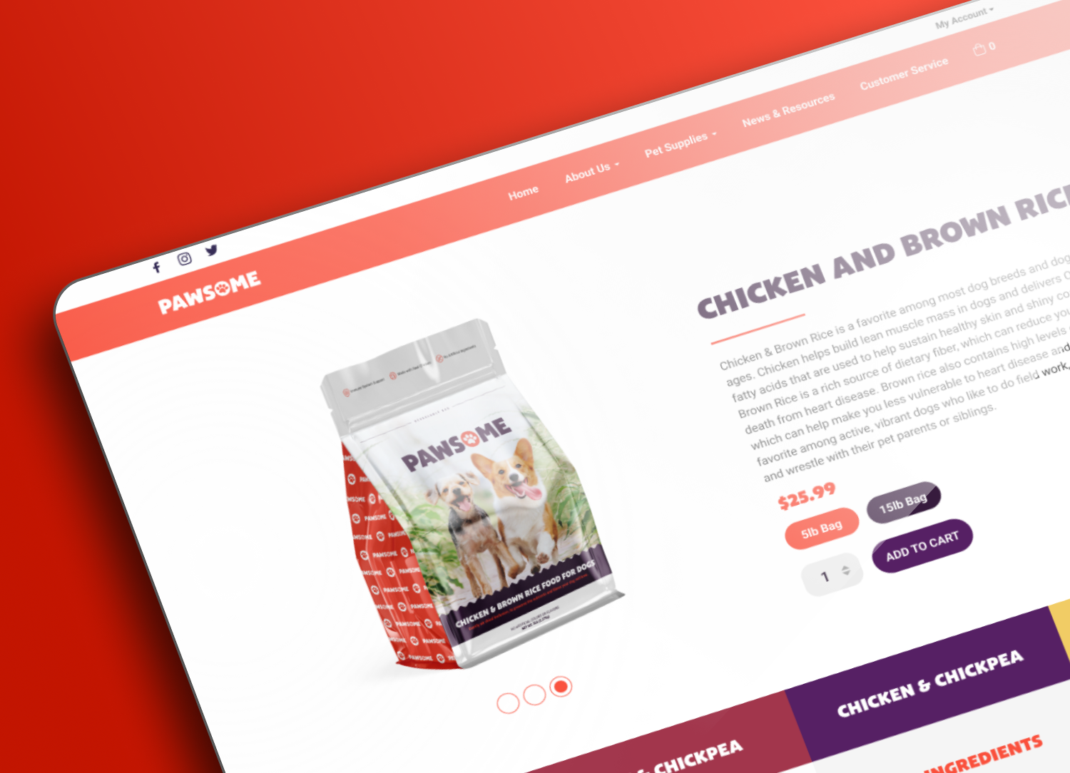 Pawsome - Web design design ui userinterface ux web webdesign