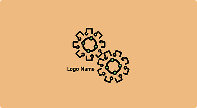 gears logo design graphic design illustration logo vector