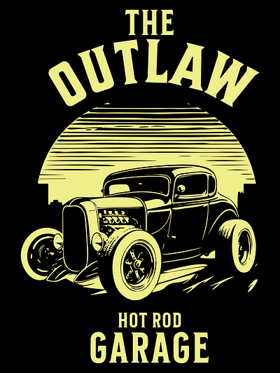 Hot Rod Classic Cars banner branding car classic car design graphic design illustration logo t shirt t shirt design tshirt vector