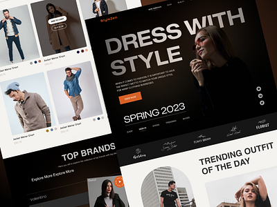 Fashion Landing page | Ecommerce branding ecommerce ecommerce landing page fashion fashion landing page fashion website graphic design landing page nft nft website products desing uiux website