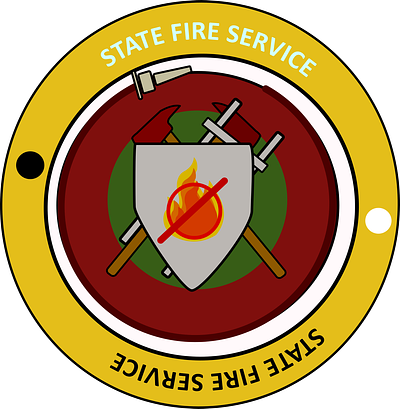 logo for firefighters design graphic design illustration logo vector