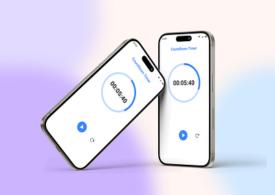 Countdown Timer UI app design mobileappdesign ui uiux user interface ux