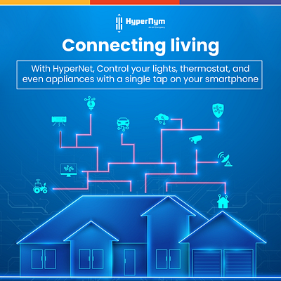 Connecting Living With Hypernet connecting creative graphic design iot socialmediapost
