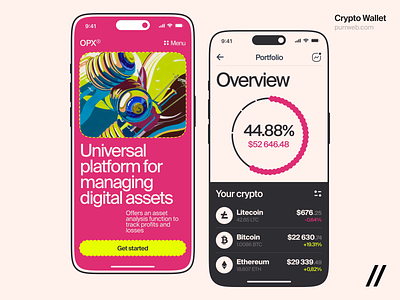 Crypto Wallet Mobile iOS App android animation app app interaction crypto cryptocurrency dashboard design finance fintech interface ios mobile mobile app mobile ui motion product design ui ux wallet