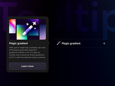 Daily UI - Tooltip by Pavithran N on Dribbble