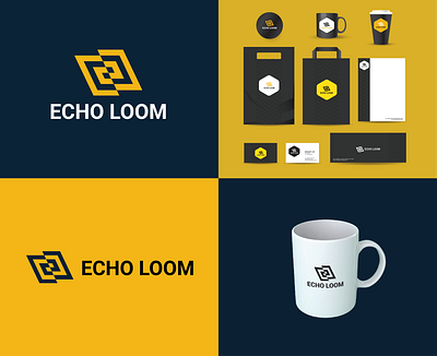 ECHO LOOM LOGO animation branding graphic design logo