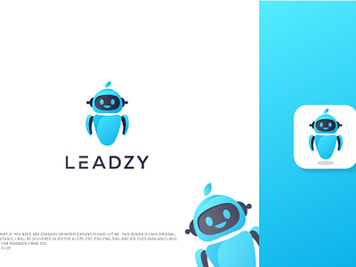 ai logo / robot logo 3d animation branding graphic design logo