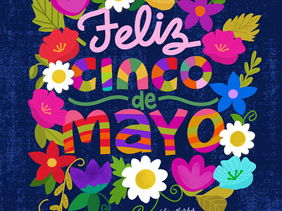 Cinco de Mayo cinco de mayo hand lettering illustration typography