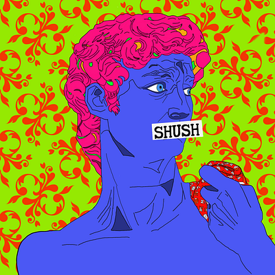 “SHUSH” animation colors design graphic design illustration logo ui