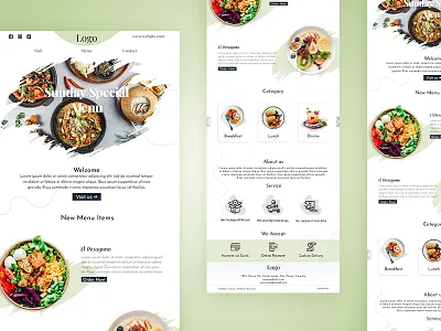 Restaurant Email Newsletter Template abdulhsaimon branding e newsletter elegant email design email newsletter email template food graphic design landingpage modern promotion restaurant ui